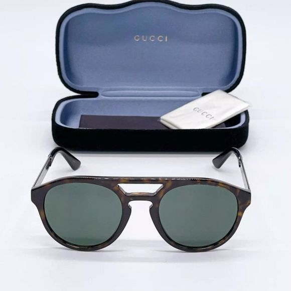 Sale! New Gucci Unisex 53mm Havana Sunglasses! - Picture 2 of 8